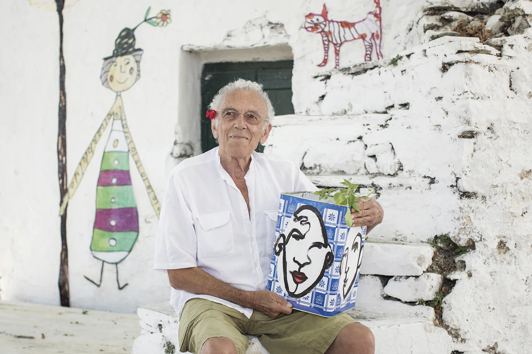 On Set, Director George Panousopoulos Photo by Margarita Nikitaki Drawings by Kyvèli Zoi