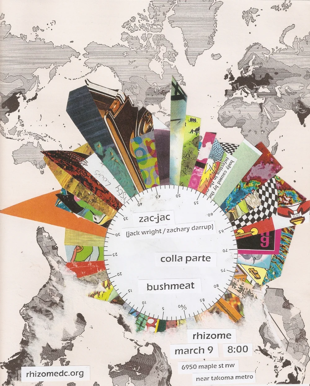 Concert: Zak-Jak (Jack Wright/Zachary Darrup), Colla Parte, Bushmeat