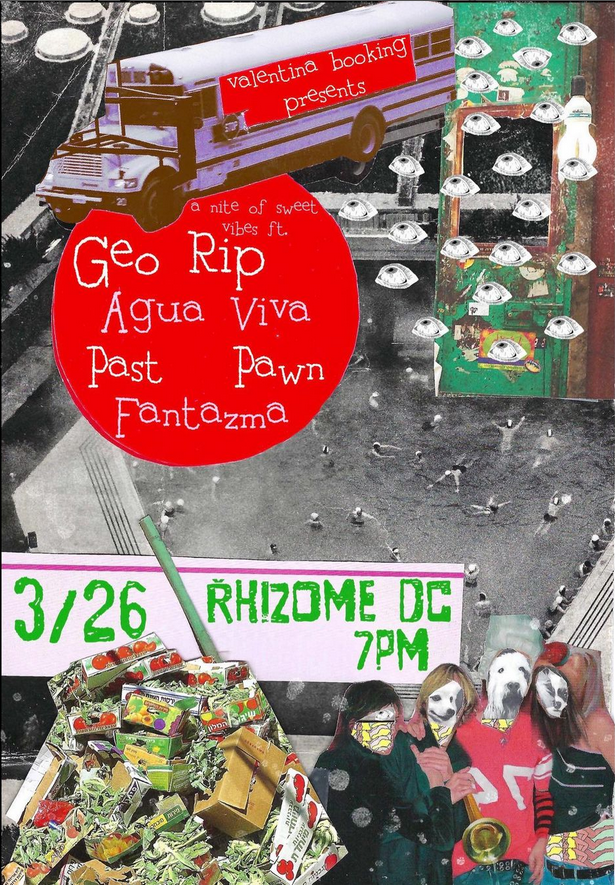 CONCERT: Geo Rip / Agua Viva / Past Pawn / Fantazma