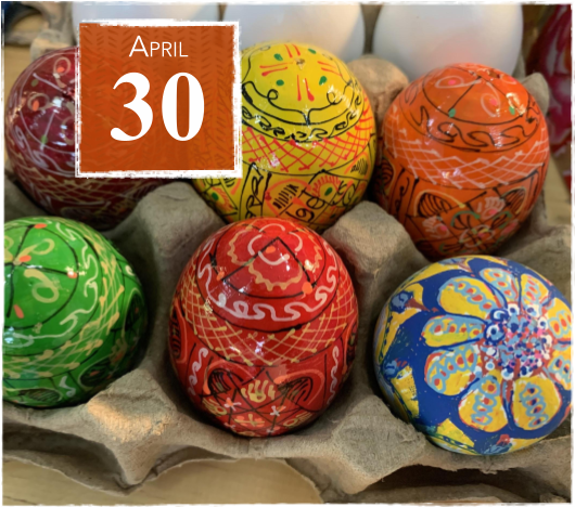 WORKSHOP: Make Art Not War - Pysanky-style Eggs