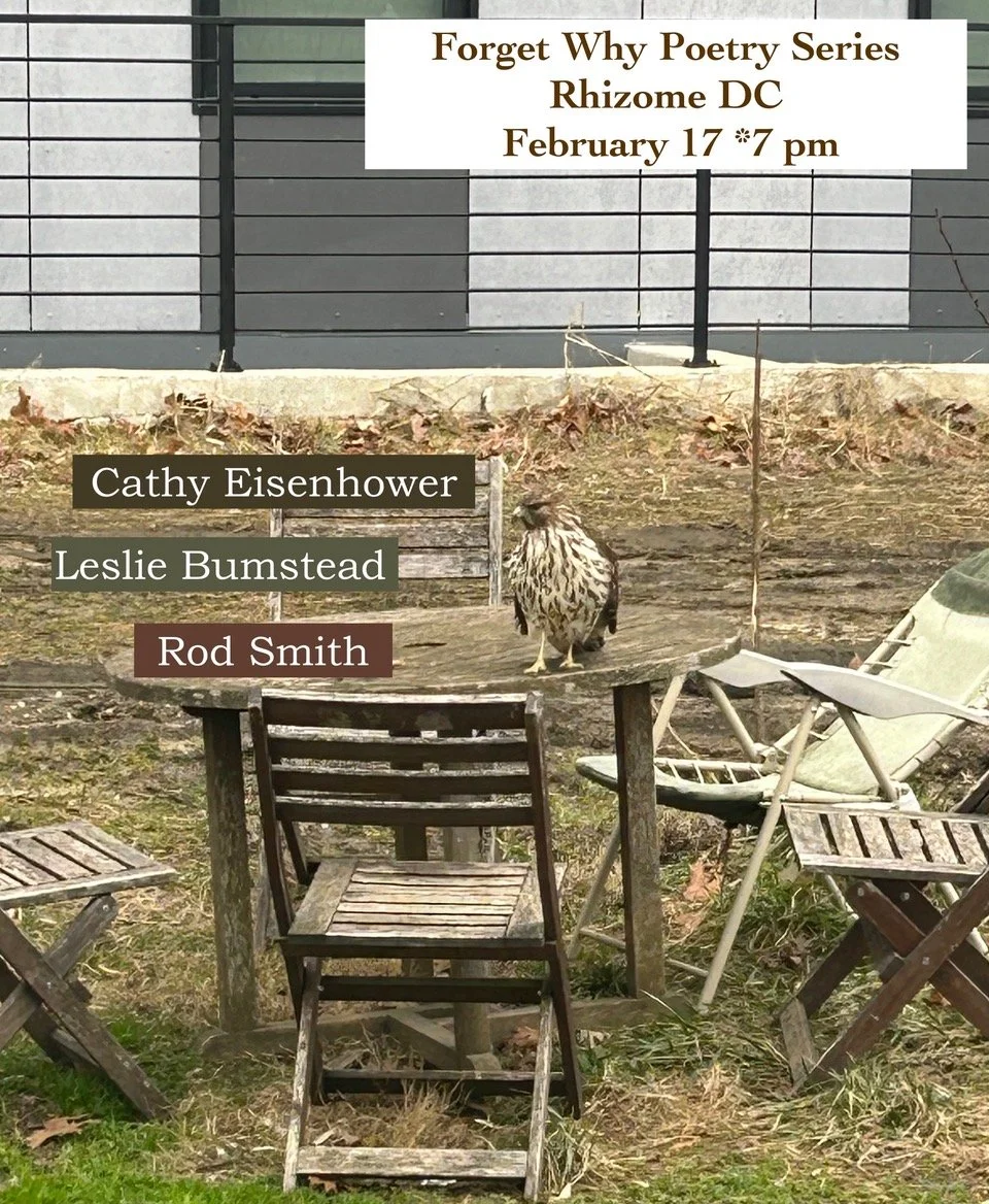 Forget Why Poetry Series: Rod Smith / Cathy Eisenhower / Leslie Bumstead