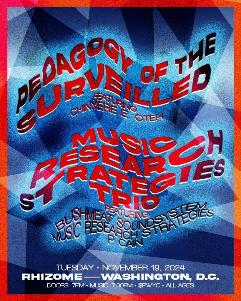 *CANCELLED*Music Research Strategies &amp; Cynthia E. Oteh / Music Research Strategies Trio featuring Bushmeat Sound System and P.Cain