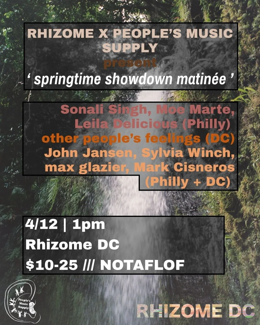 Rhizome X People's Music Supply: Springtime Showdown Matinée