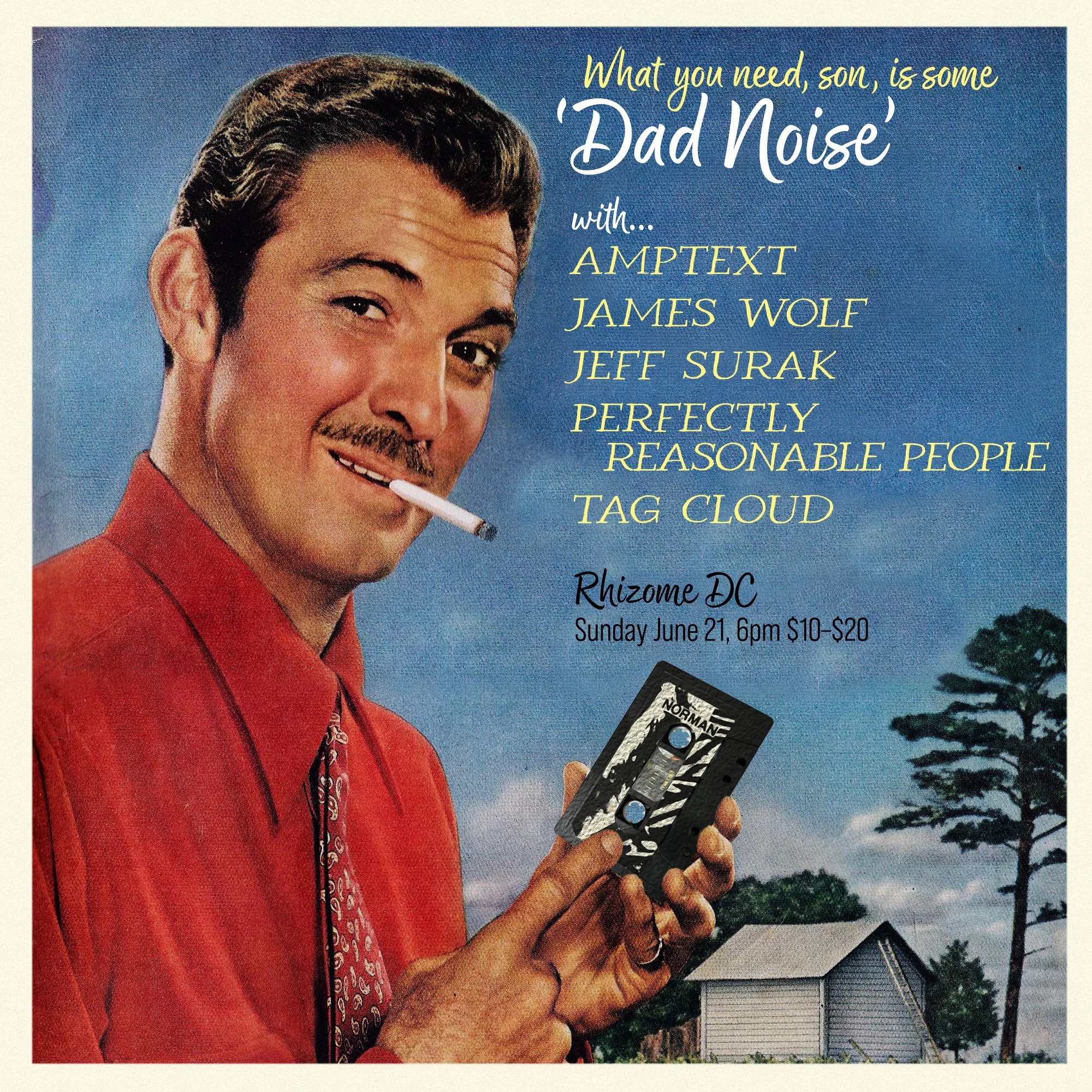 Dad Noise: Amptext / Perfectly Reasonable People / Jeff Surak / Tag Cloud / James Wolf