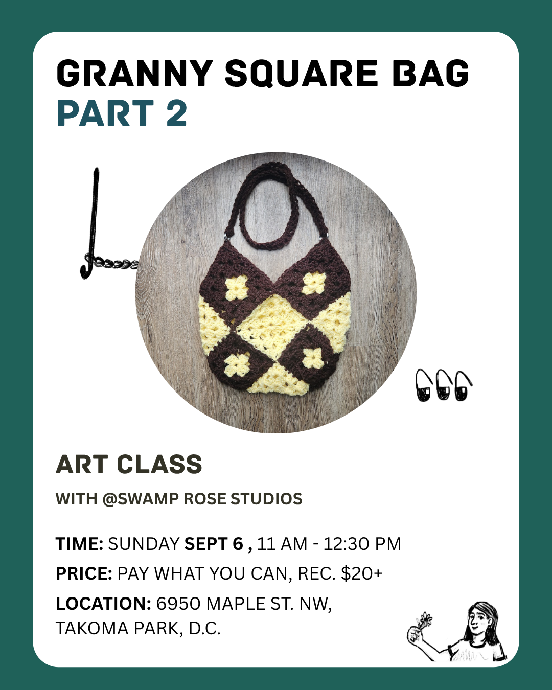 Crochet 101: Granny Square Bag Part 2