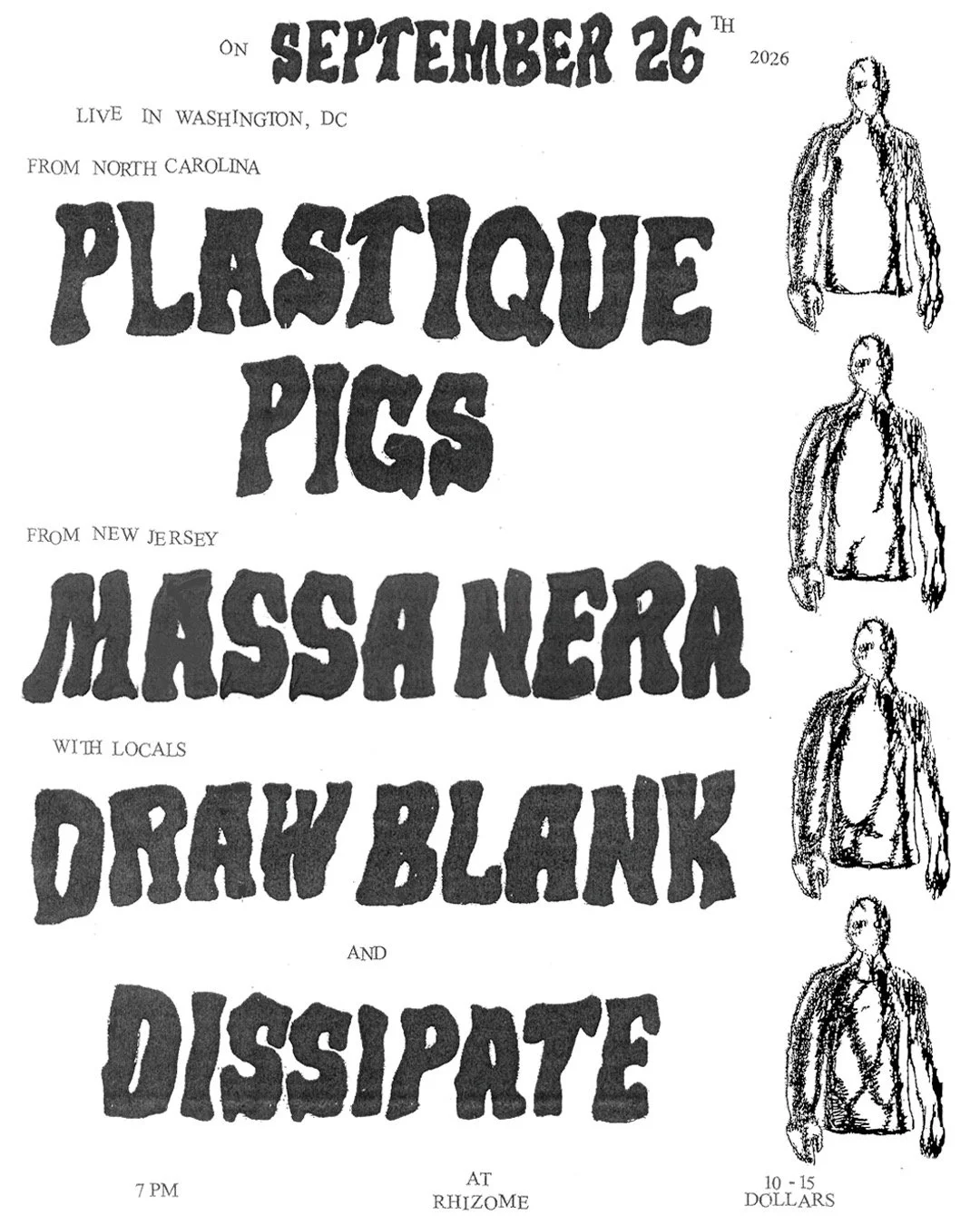 Plastique Pigs / Massa Nera / Draw Blank / Dissipate