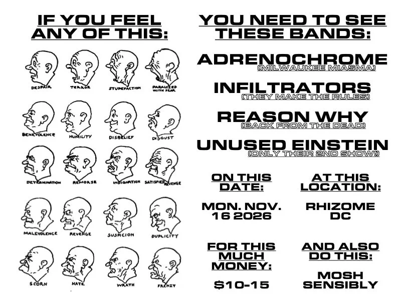 Adenochrome / Infiltrators / Reason Why / Unused Einstein
