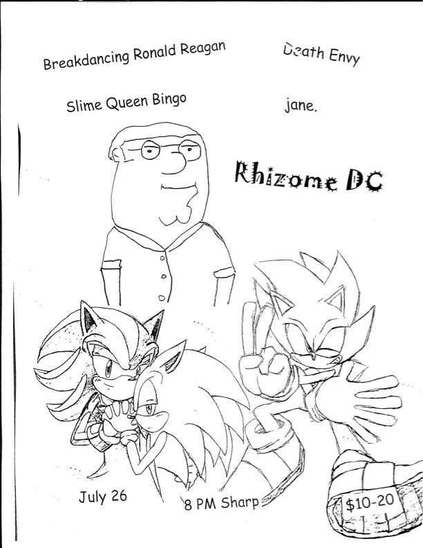 Slime Queen Bingo / Breakdancing Ronald Reagan / Death Envy / jane. 