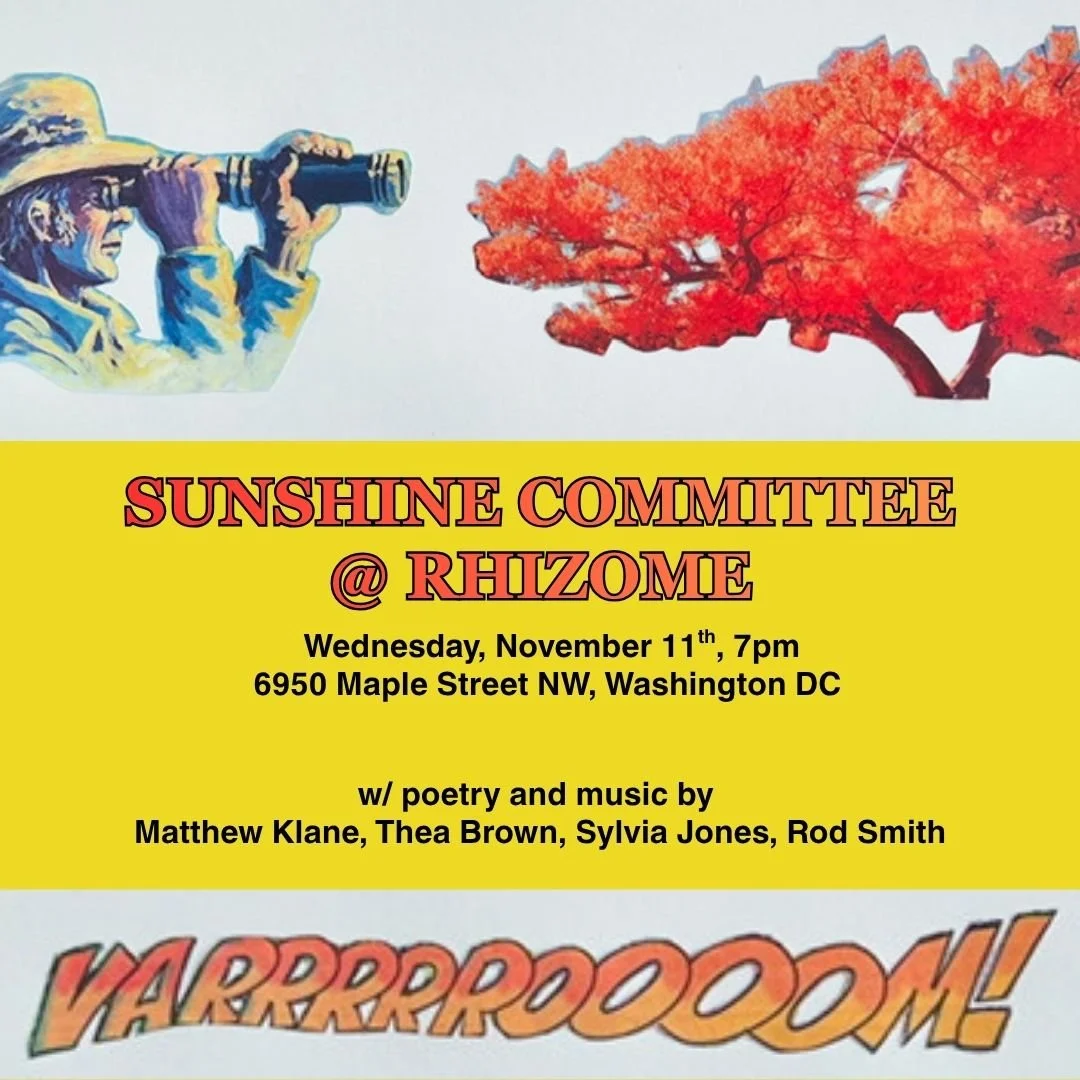 Poetry &amp; Music by Matthew Klane / Thea Brown / Sylvia Jones / Rod Smith
