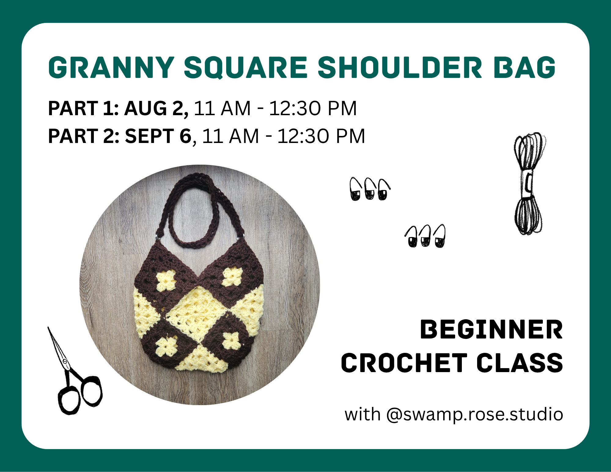 Crochet 101: Granny Square Shoulder Bag