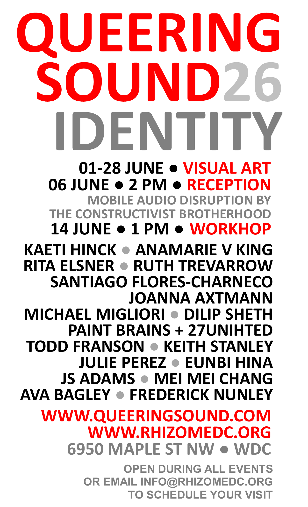 QUEERING SOUND - Exhibit &amp; Performance Festival