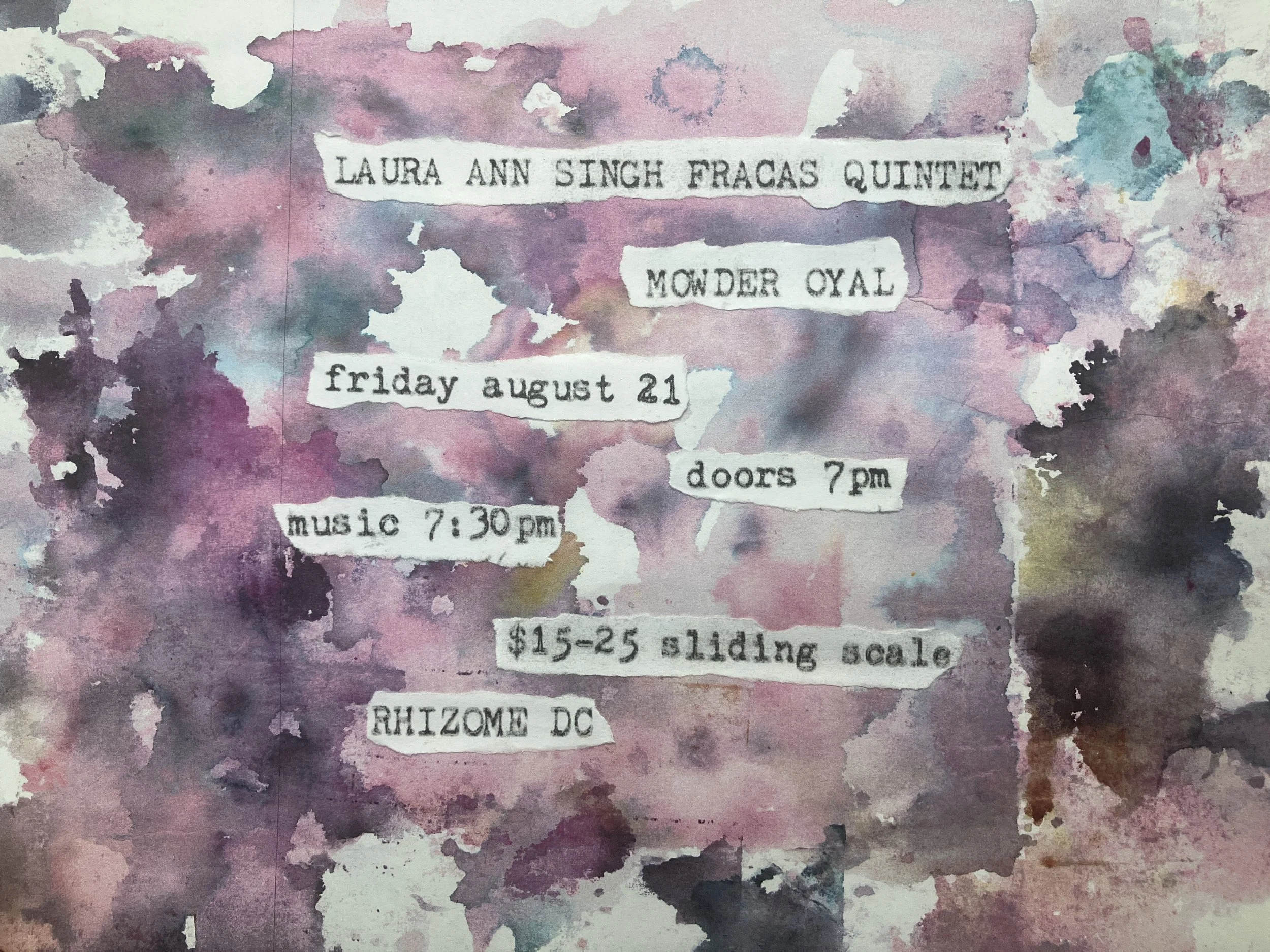Laura Ann Singh Fracas Quintet / Mowder Oyal