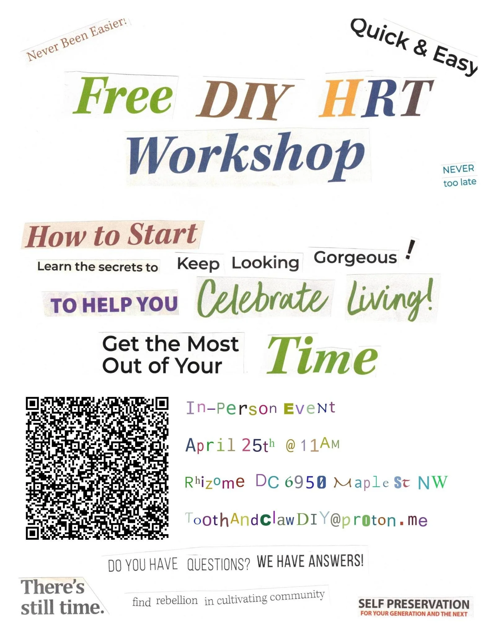 DIY HRT Workshop