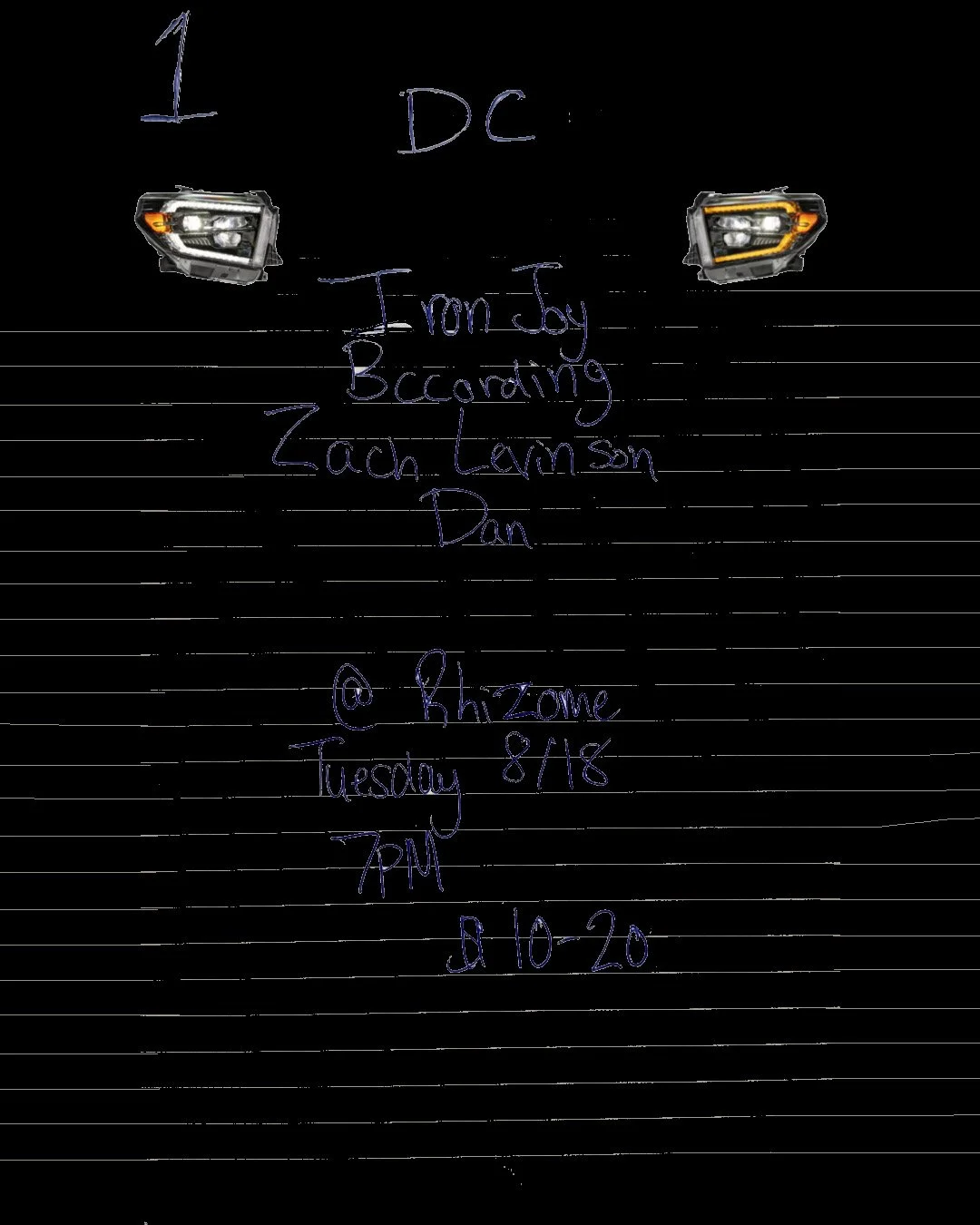 Iron Joy / Bccording / Zach Levinson / Dan