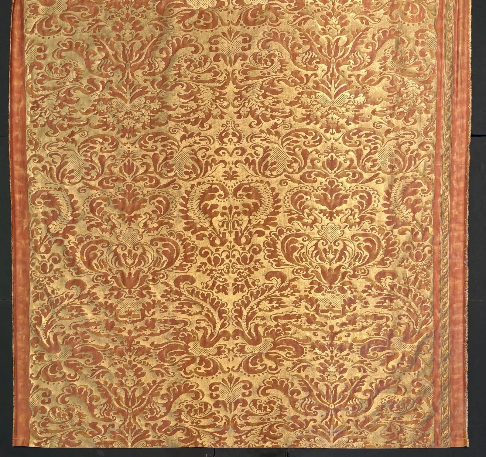Mariano Fortuny, 1920s, Fabric 5277 Sevigne, Rust & Gold.jpg