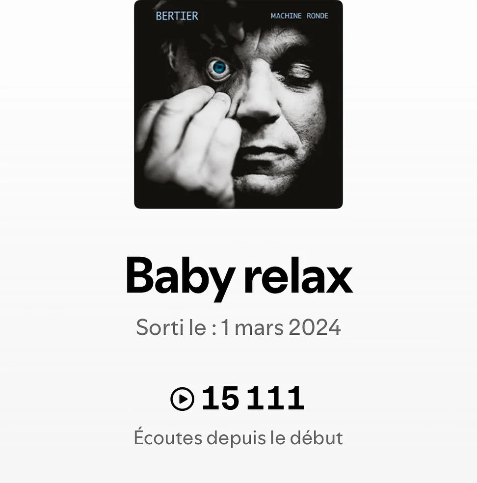 Alors mon kiff du jour avec Bertier : on présente toujours nos morceaux à des curateurs internationaux, et là, avec « Baby relax », c’est la première fois qu’il est autant aimé par des gens d