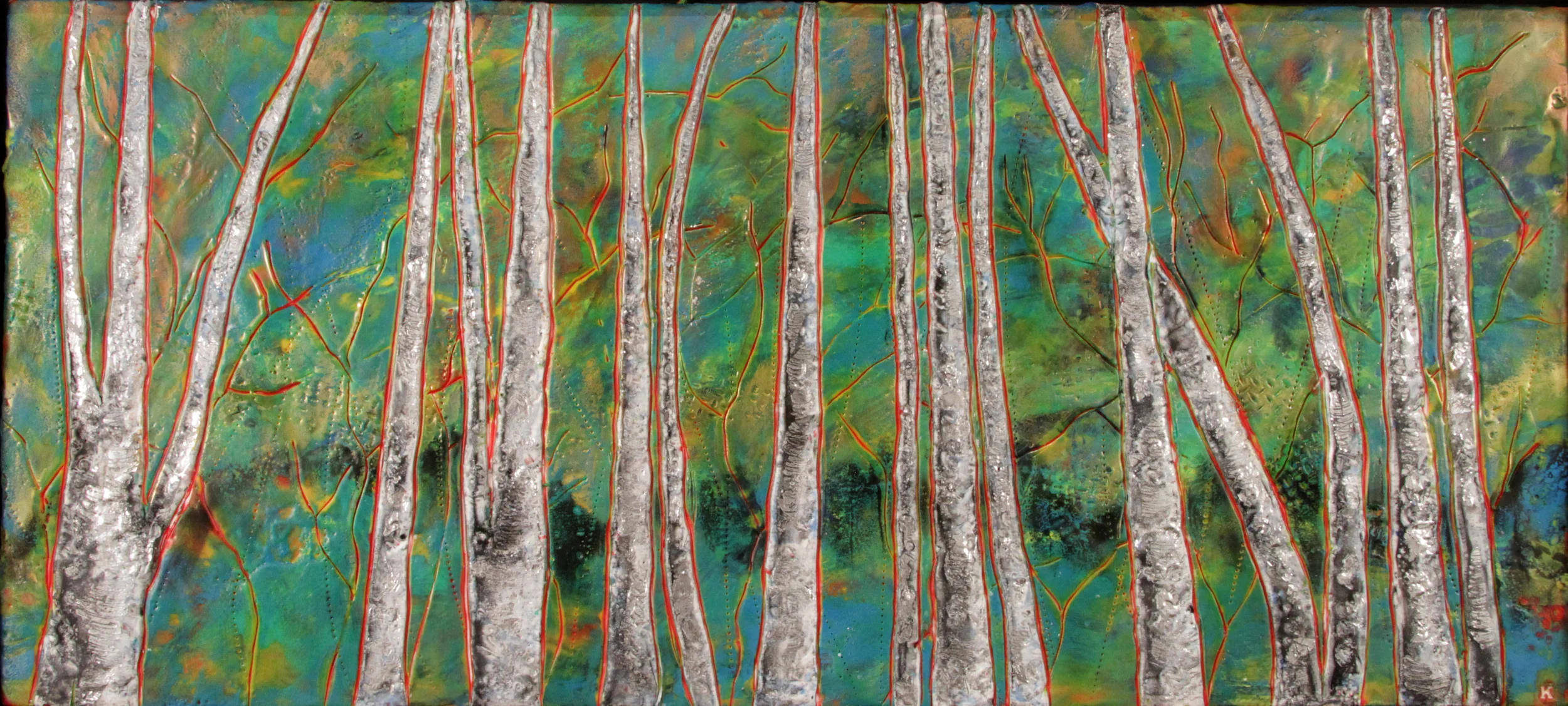 Bark of Poetry 16.5x34.5 Framed -SOLD
