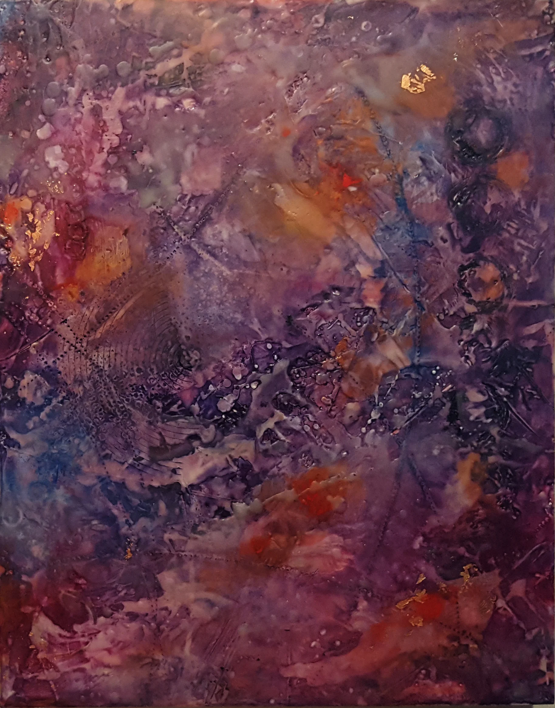 Enliven / 20x16 / Encaustic Mixed Media