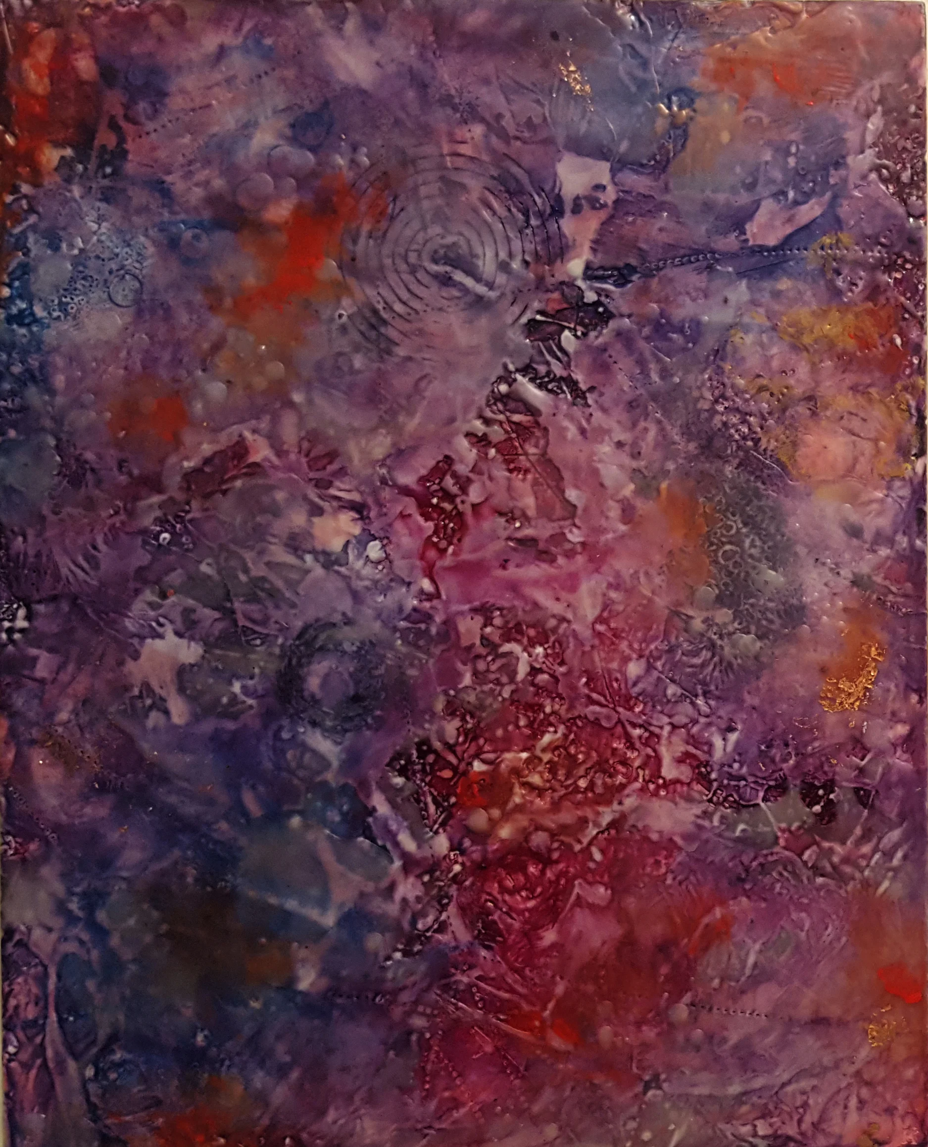 Quicken/16x20/Encaustic Mixed Media on Birch