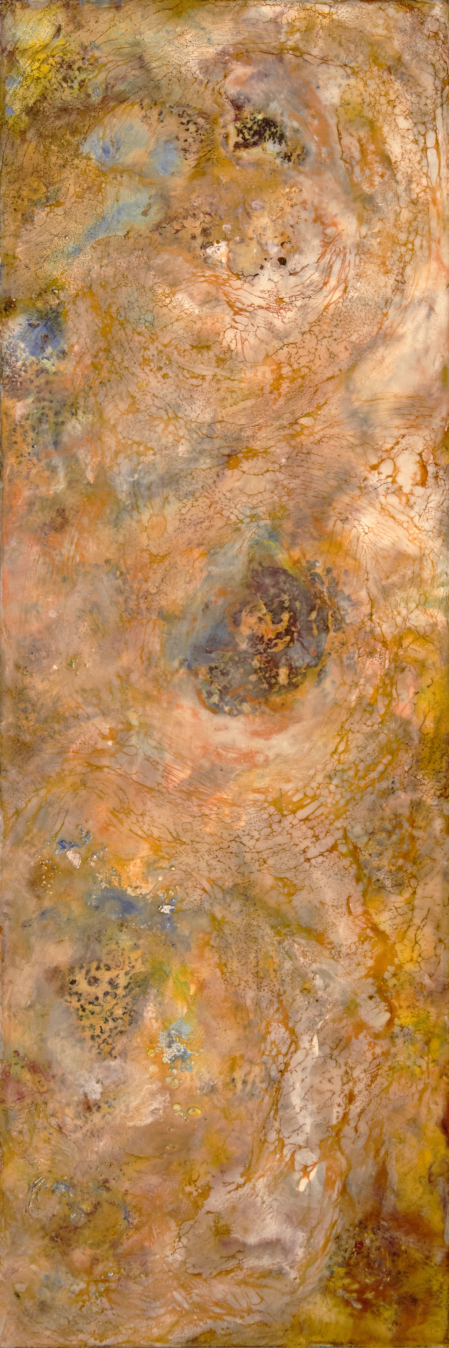 Day of Passion / 36x12 / Encaustic Mixed Media