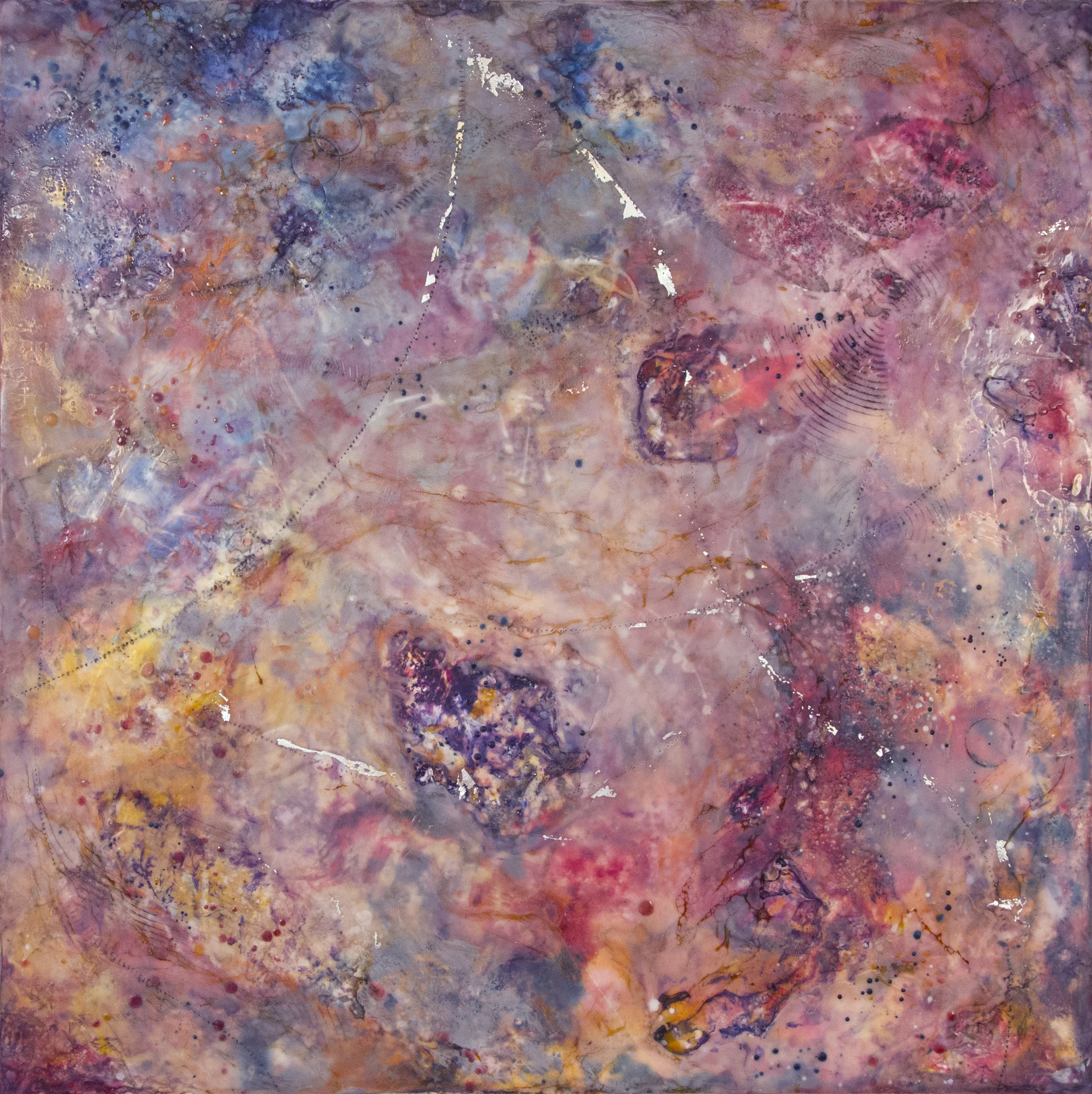 Ignite.30x30.Encaustic Mixed Media on Birch.1900.Kelly Williams.jpg