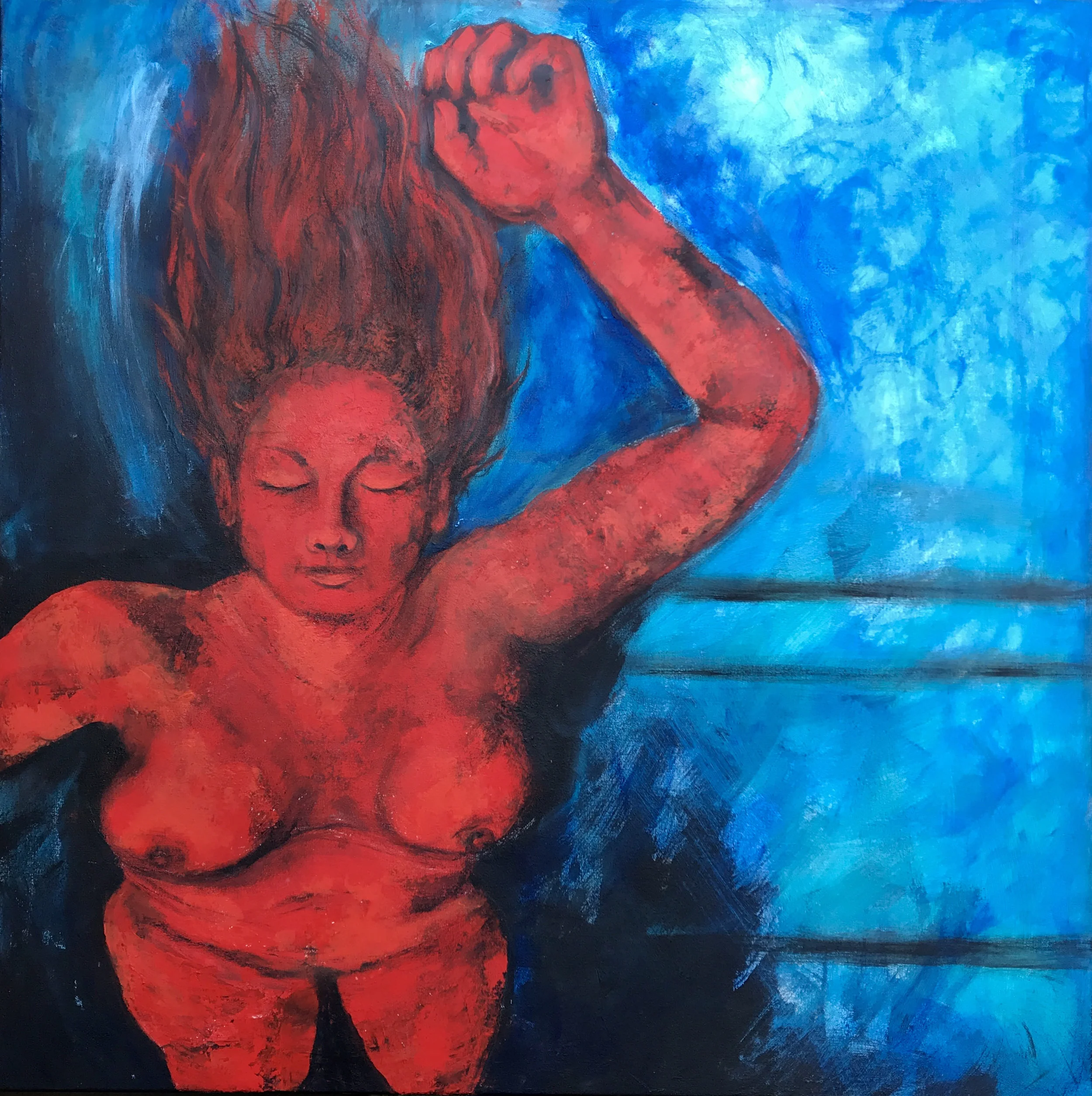Extinguish/40x40/Acrylic on Canvas