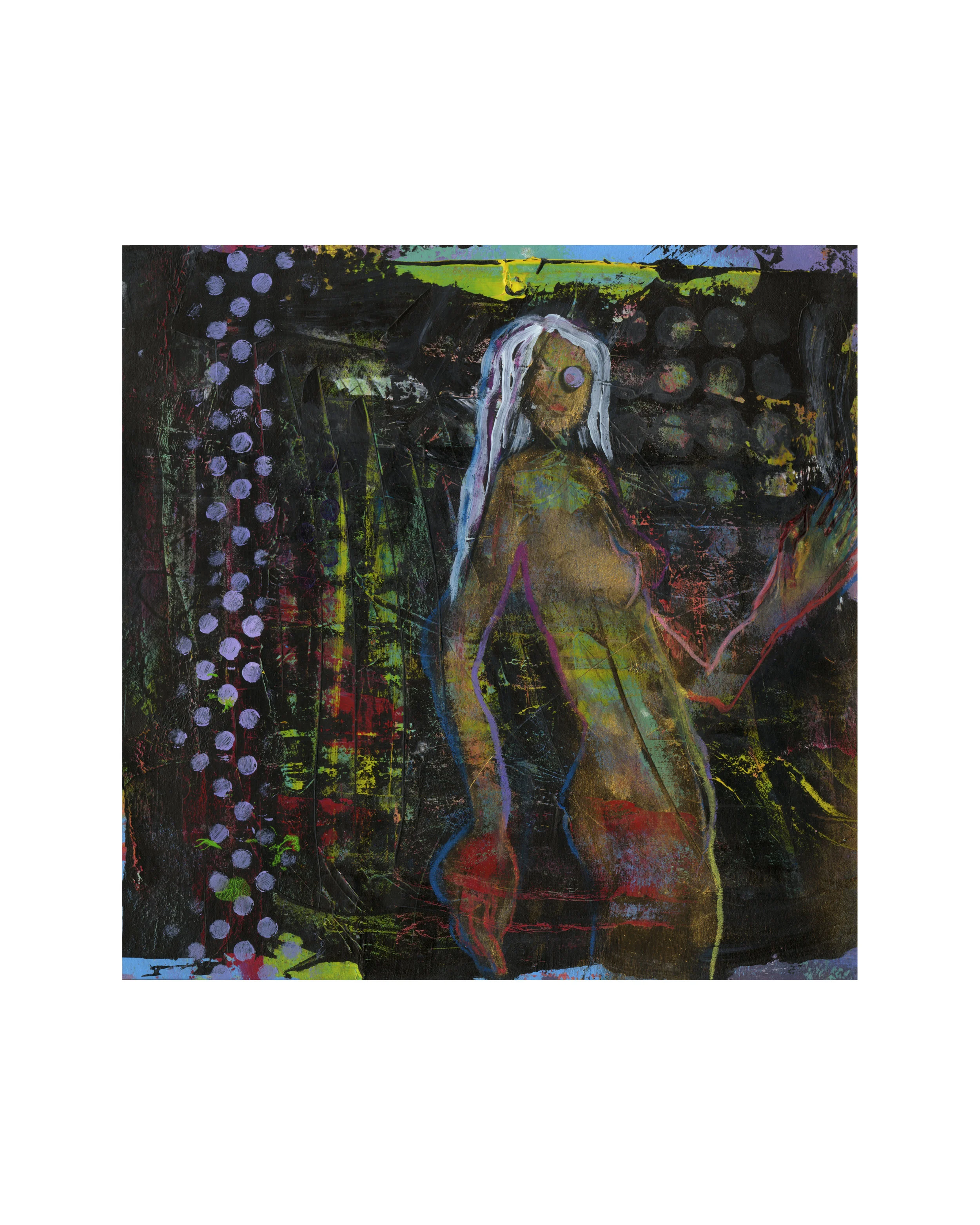 Danielle / Original Acrylic on Paper /Matted to 14x16 / $220 / $25 for Reproduction Prints