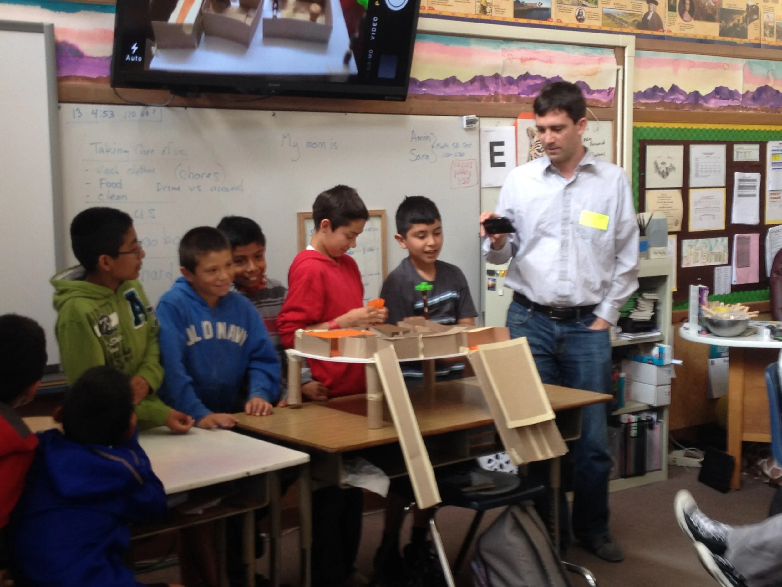 PRESENTING TO THE CLASS THE FINISHED PRODUCT. STUDENTS MUST SHARE WHO THEY DESIGNED FOR, THE CLIMATE WHERE THE HOUSE IS AND THEN WALK US THROUGH THE DESIGN. 