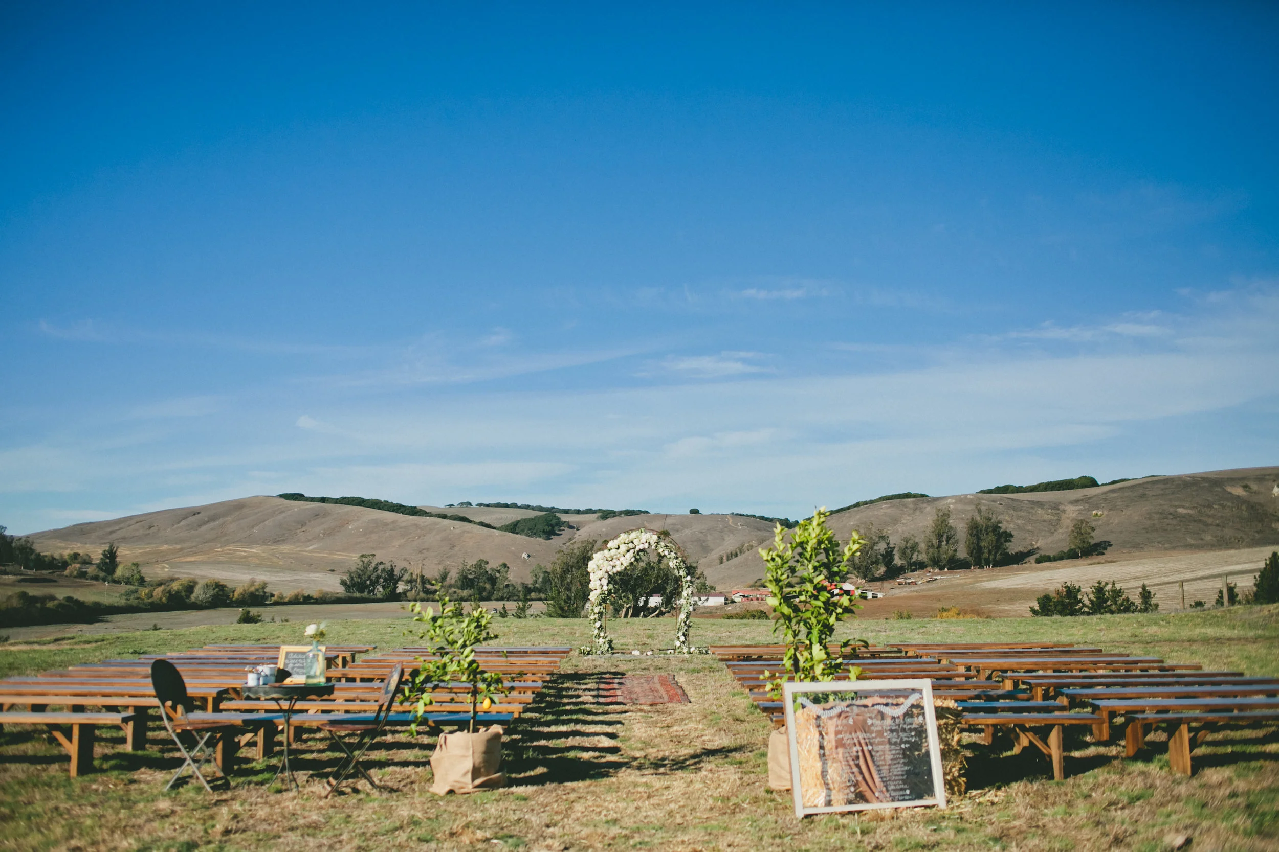 hilltop space available for additional fee. chairs not included. photo by onelove photography