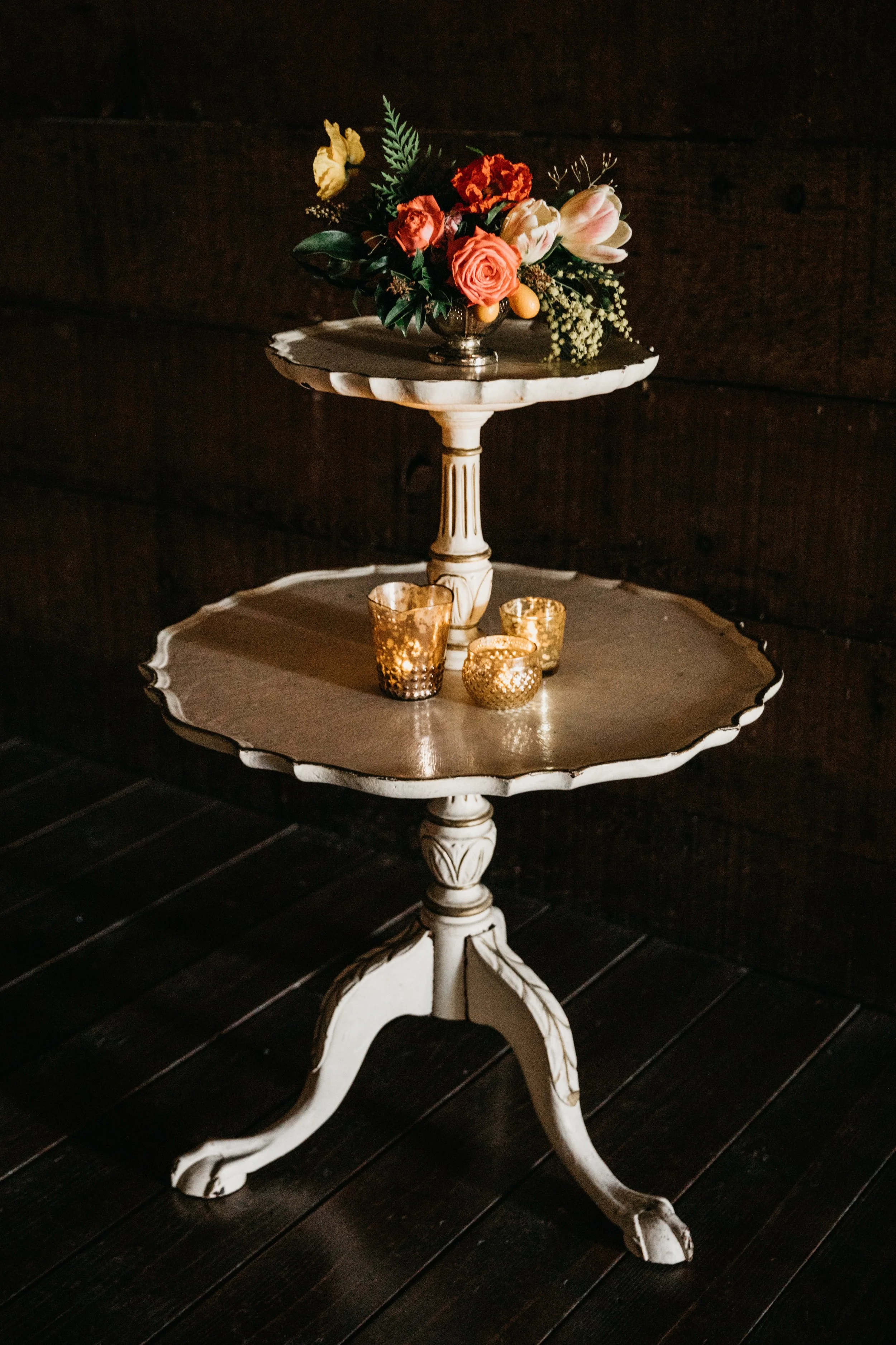 etta two-tier side table $55 (qty 1}