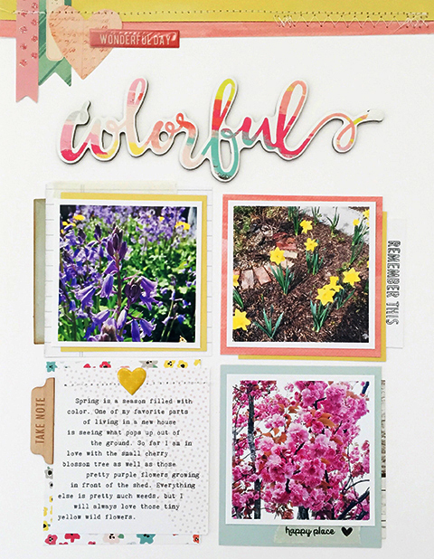 Top strips & Layering Papers: Gossamer Blue Main 2016 Kit, Life Pages , Main Add-On #2 • Stamps: May Life Pages Kit • Title & Embellishments: May Add-On #2 , Life Pages Kit, May 2016 Main Kit