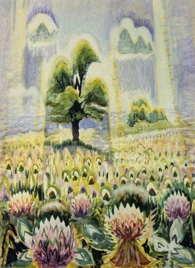 Charles E. Burchfield,&nbsp;Clover Field in June, 1947