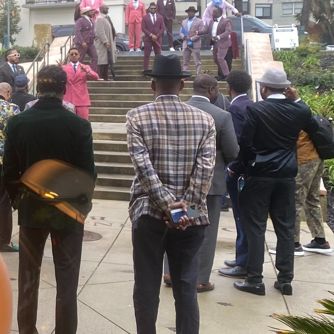 @blackmenswear -- It was great to meet you all and thank you so much for spending time at #lakechalet on #lakemerritt here in #oakland today! We had a lot of fun meeting &amp; serving your well-dressed flash mob for brunch! #blackmenswear