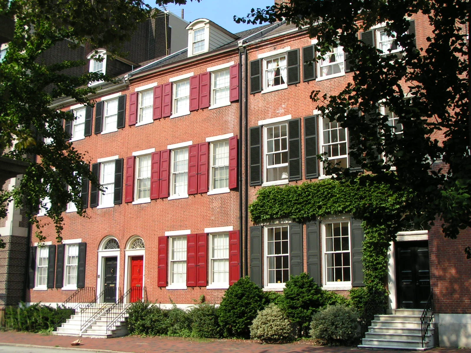 Philadelphia row homes, circa late 1700s