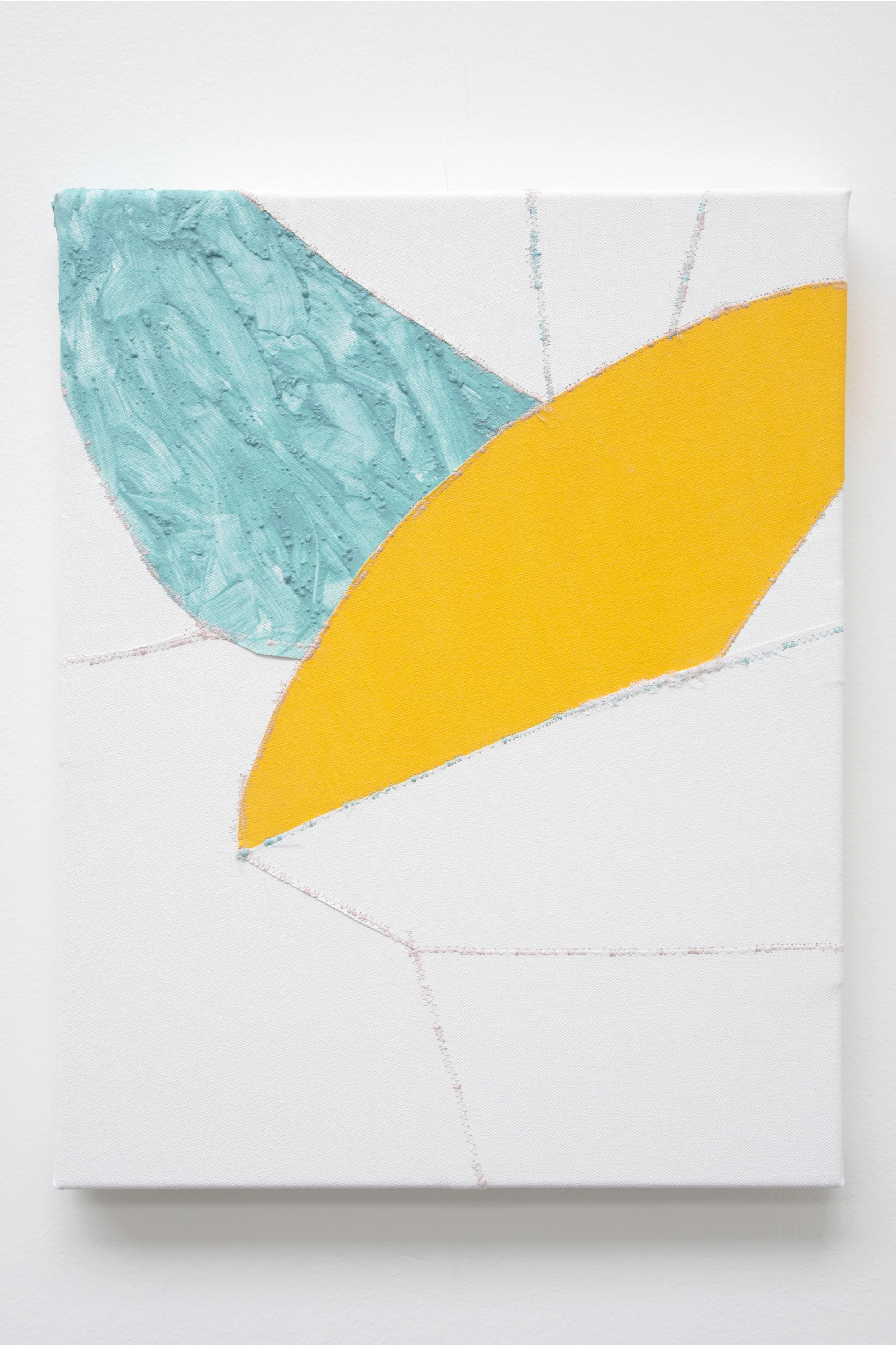 Spur , oil and thread on canvas, 36 x 46 cm, 2016 .