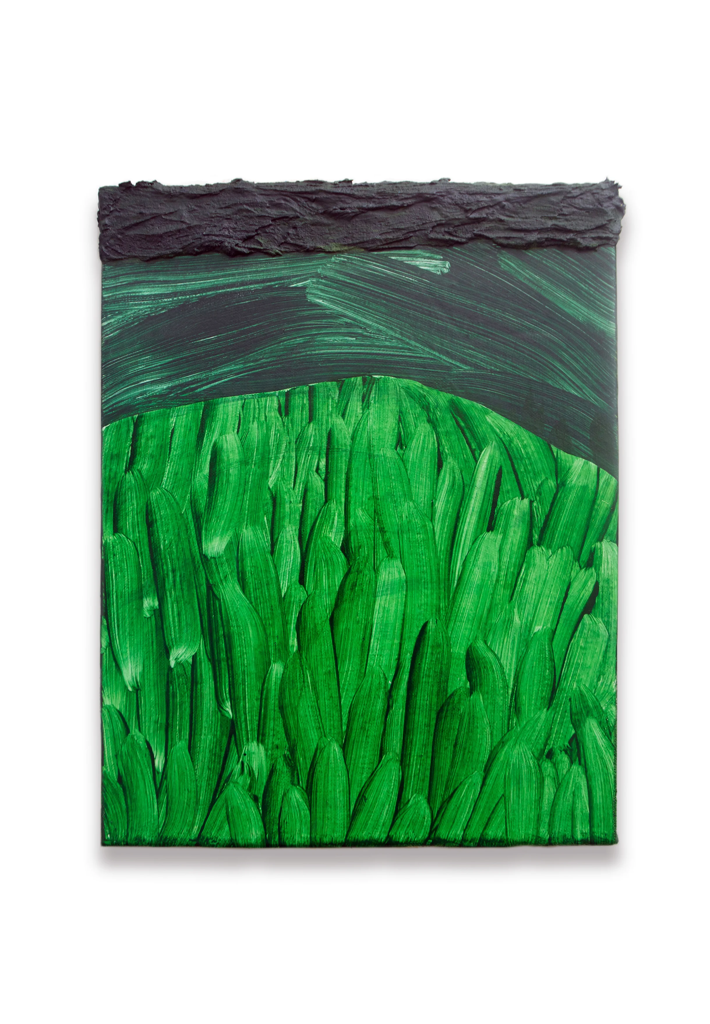 'Opponent', acrylic and paper on canvas, 35 x 25 cm, 2017.