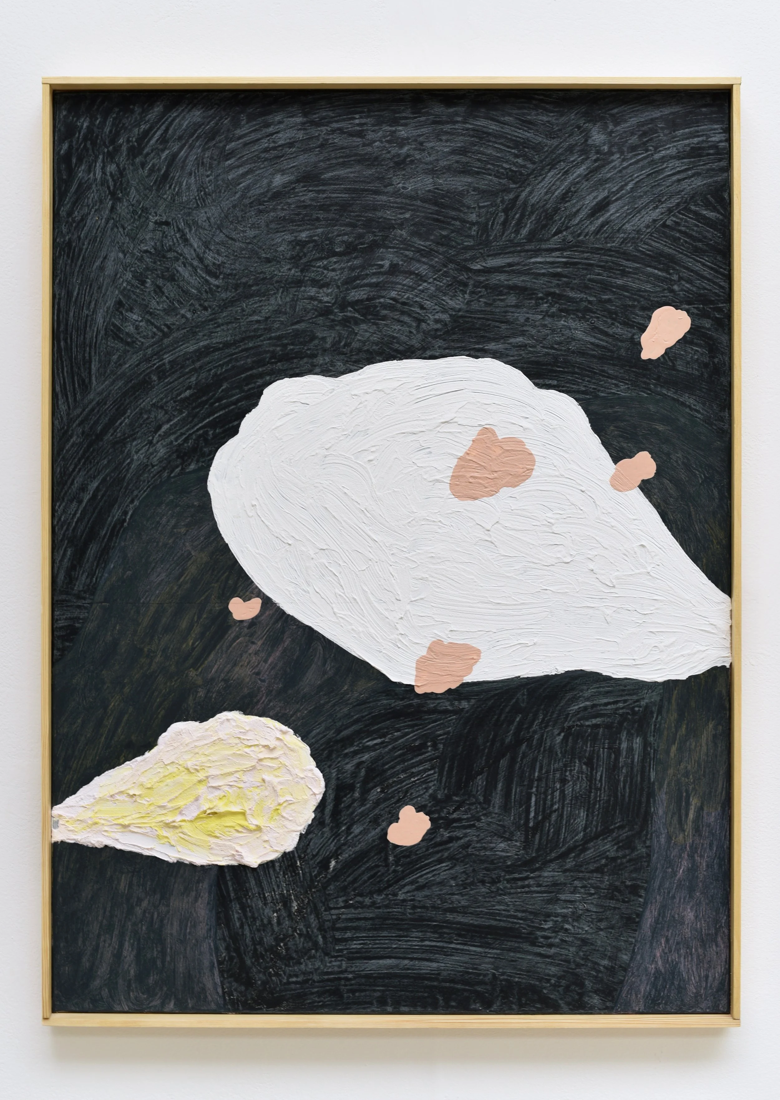 'How Wild It Was', acrylic and paper on canvas, 76 x 56 cm, 2017
