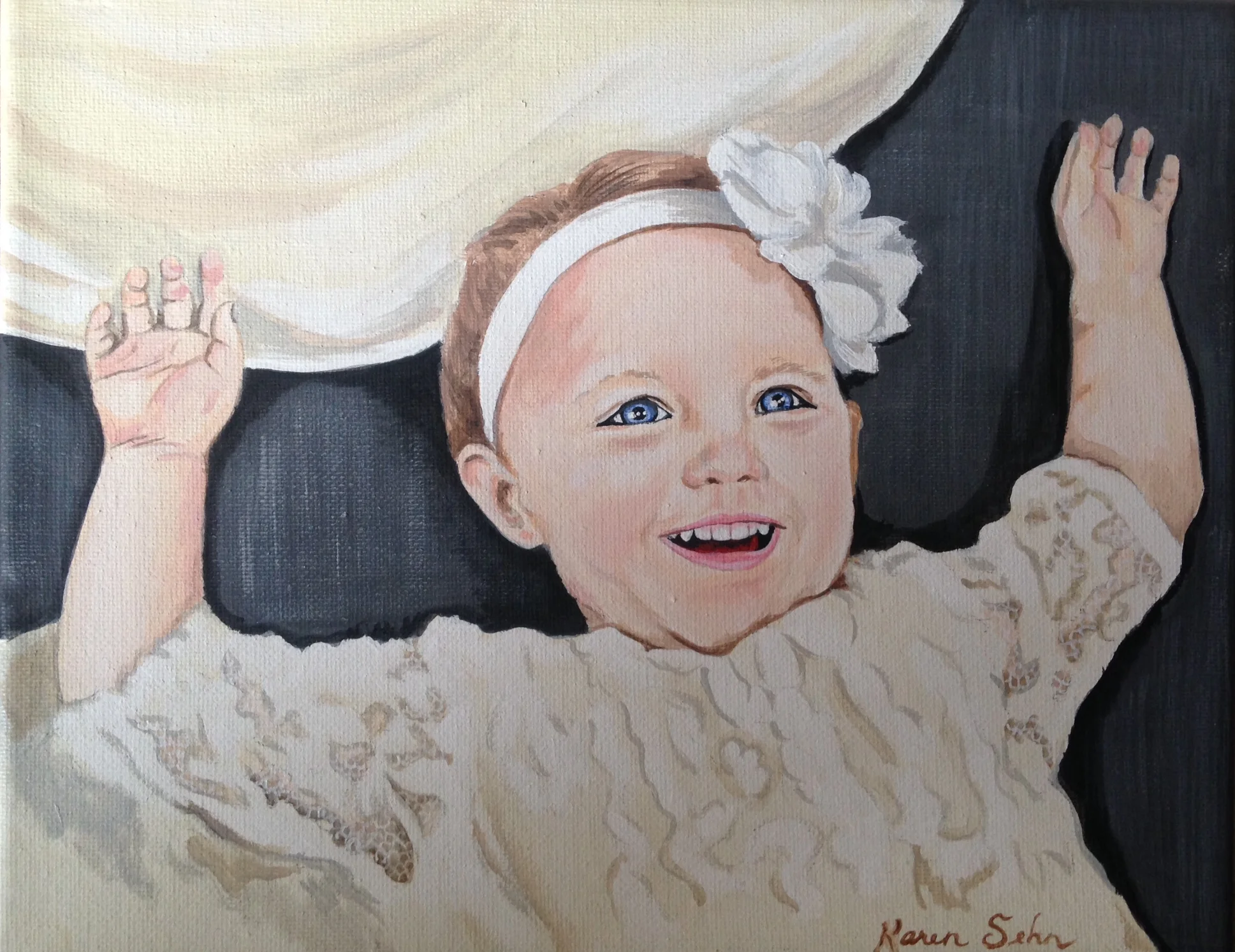 baby blue eyes