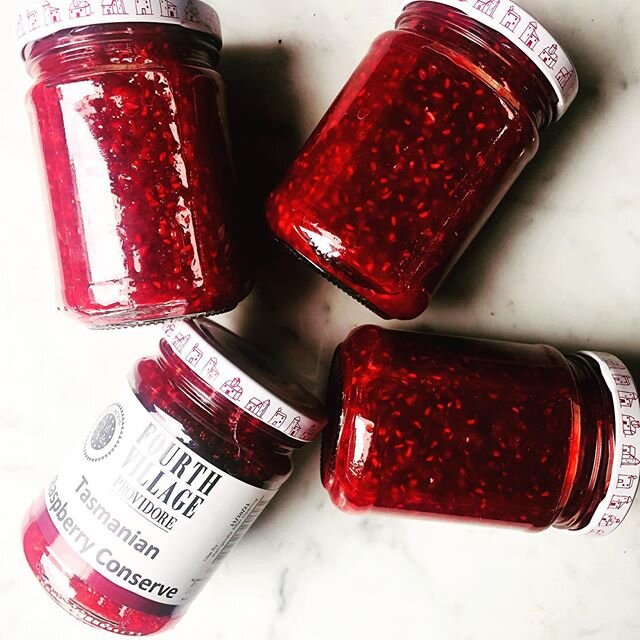 Fresh batch of our super fresh and super natural Tasmanian Raspberry Conserve!!! 🤭🍓🍓