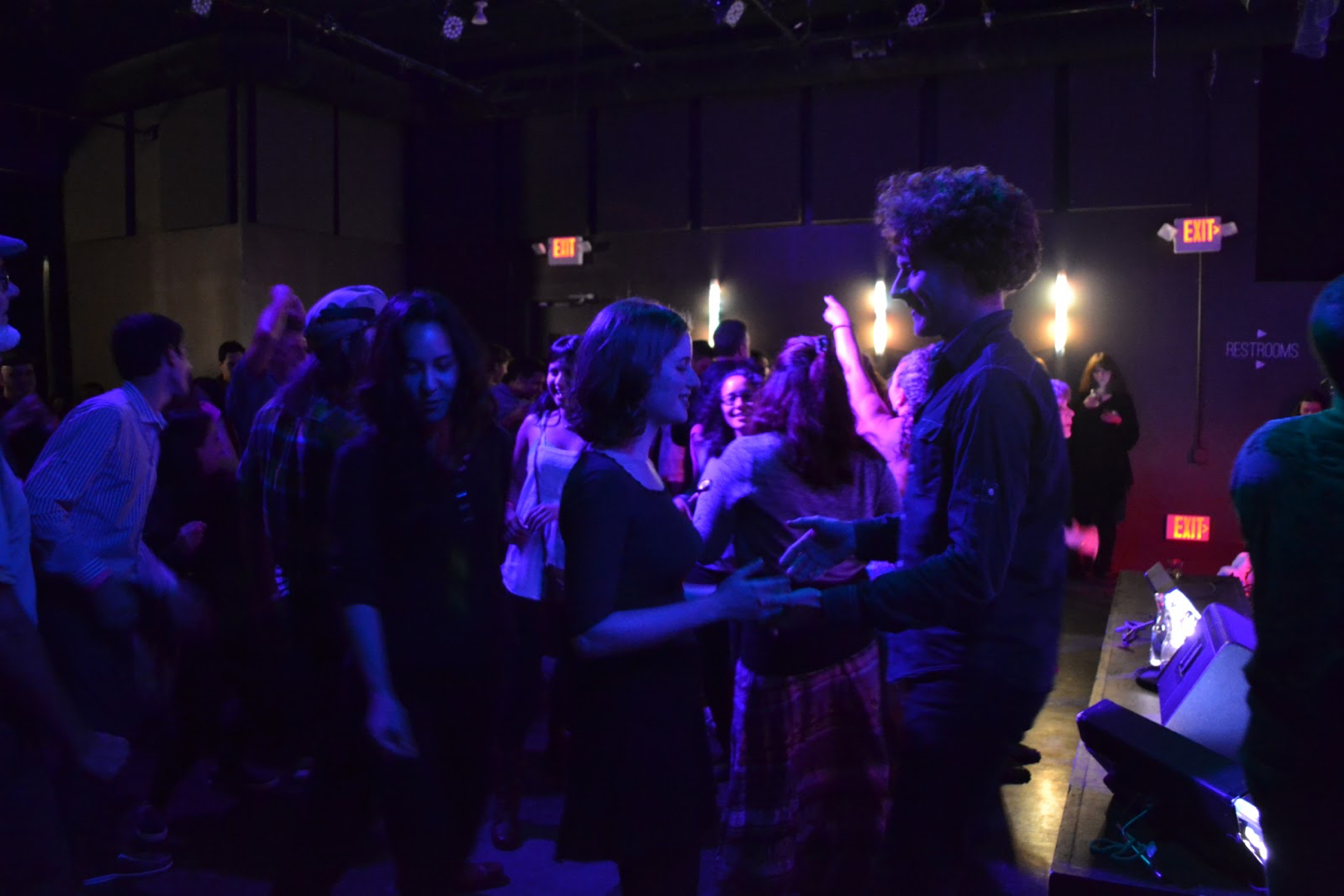 Audience members enjoying a dance at Aurora.