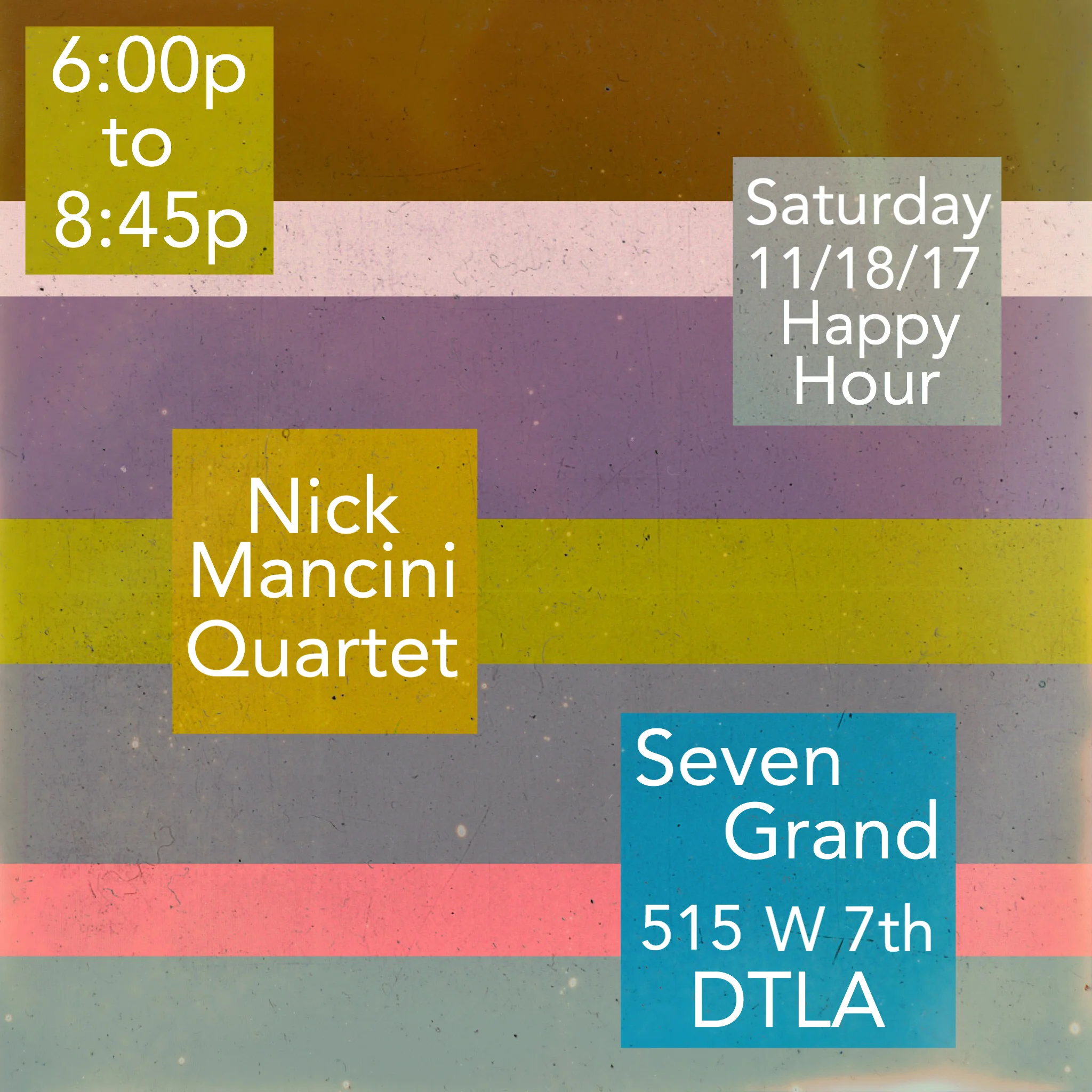 Nick Mancini Quartet @ 7 Grand