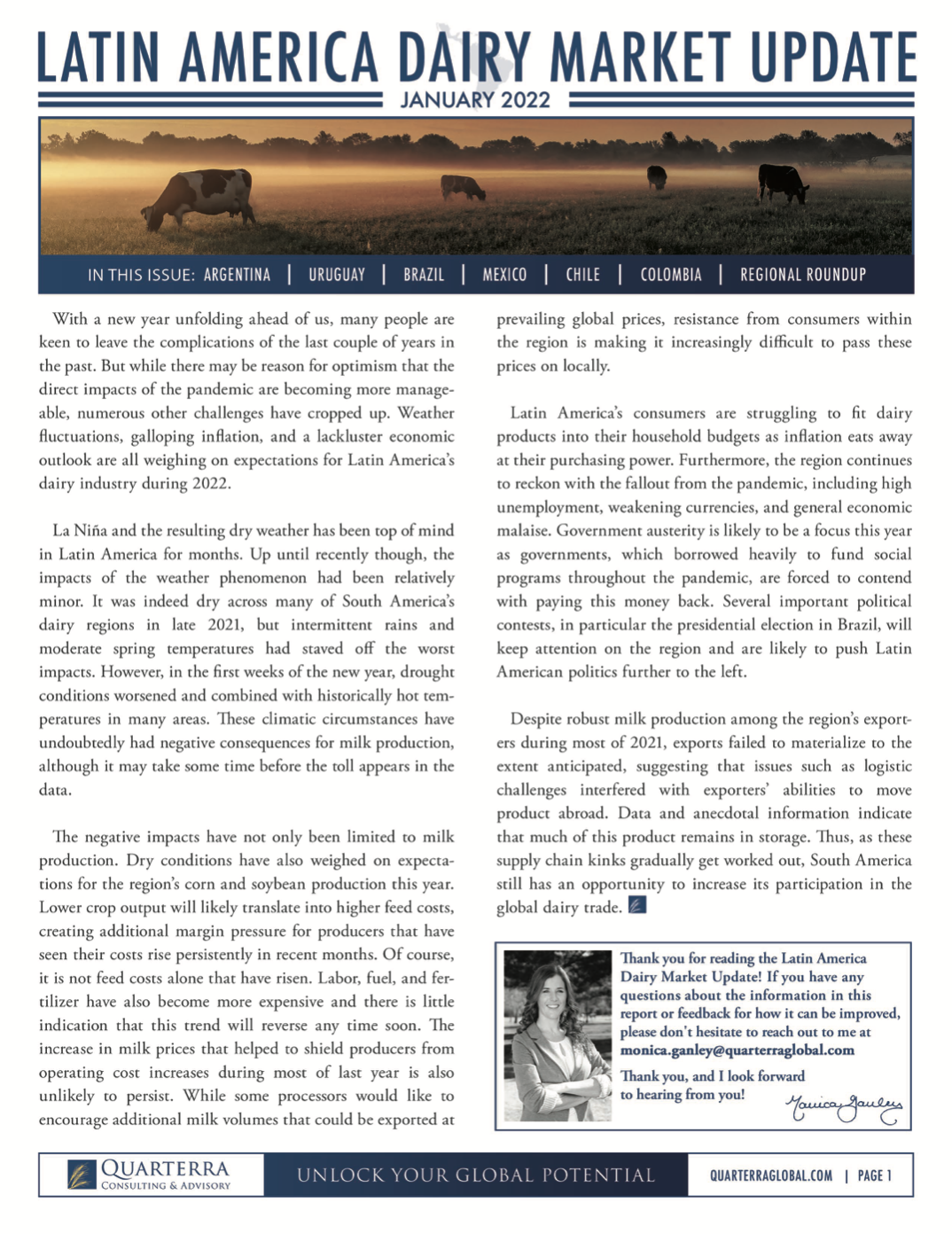 Latin America Dairy Market Update - PREMIUM