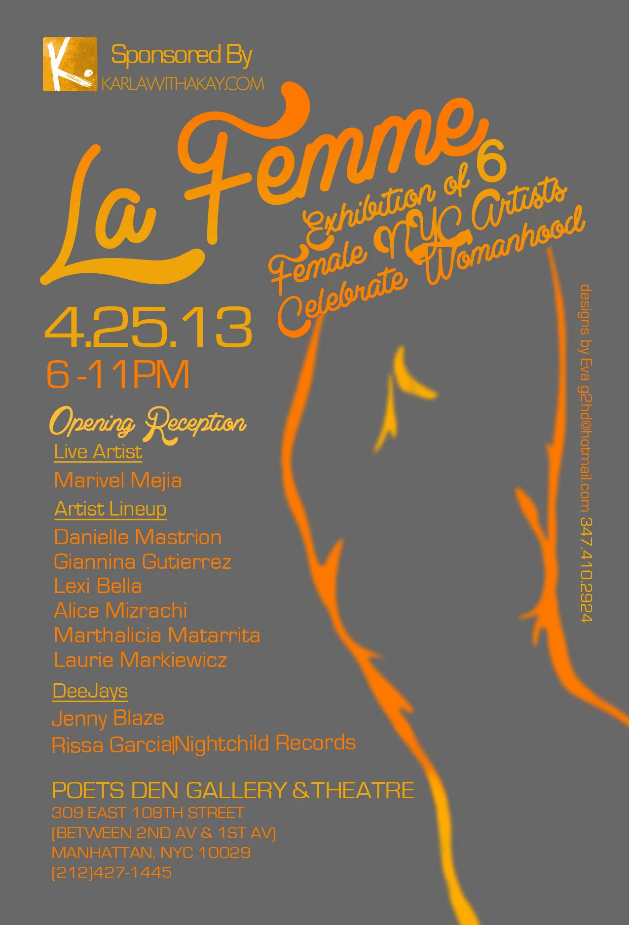 La Femme, Poets Den Gallery April 2013
