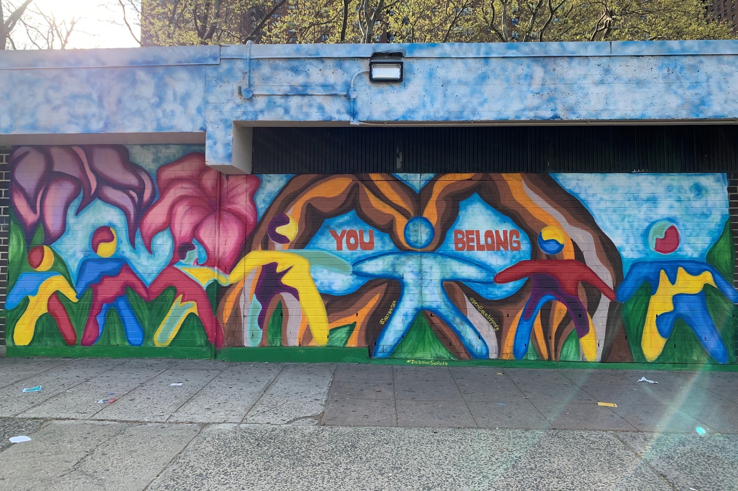 GenEquality Inclusive Safety Mural Series at the Polo Grounds