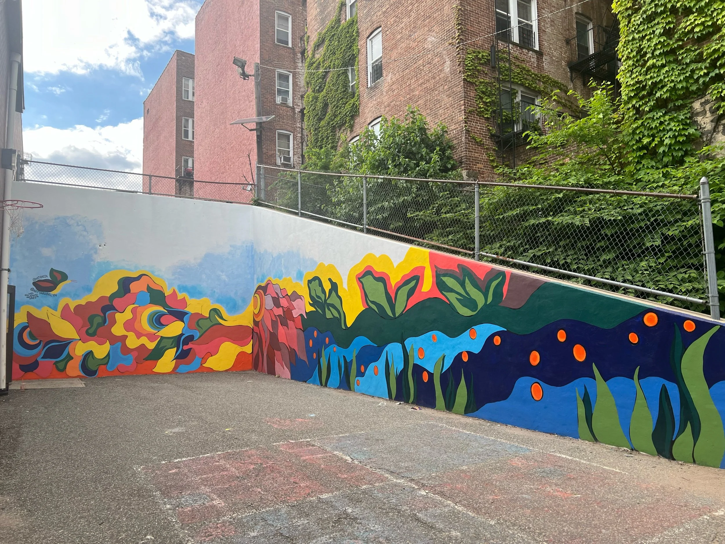 Schoolyard mural for P.S. 17, Jersey City