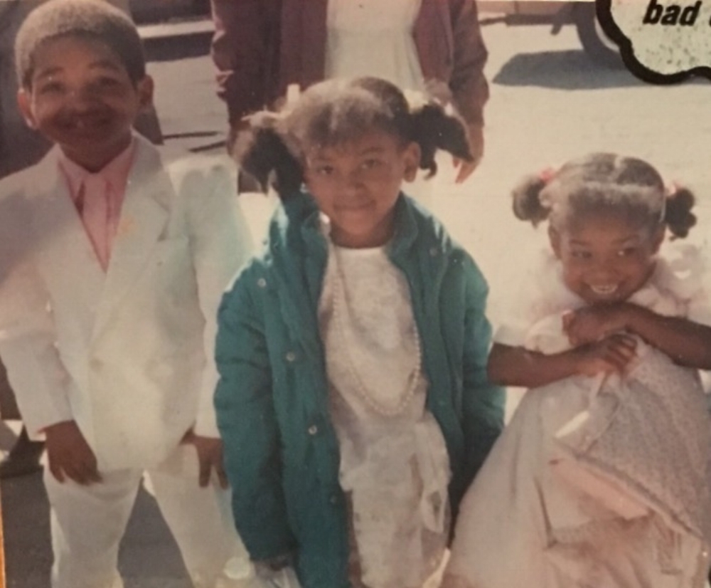  (I am crushing it with my white suit on with my sisters. 80's Babies)