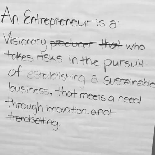 How do you define an entrepreneur? 