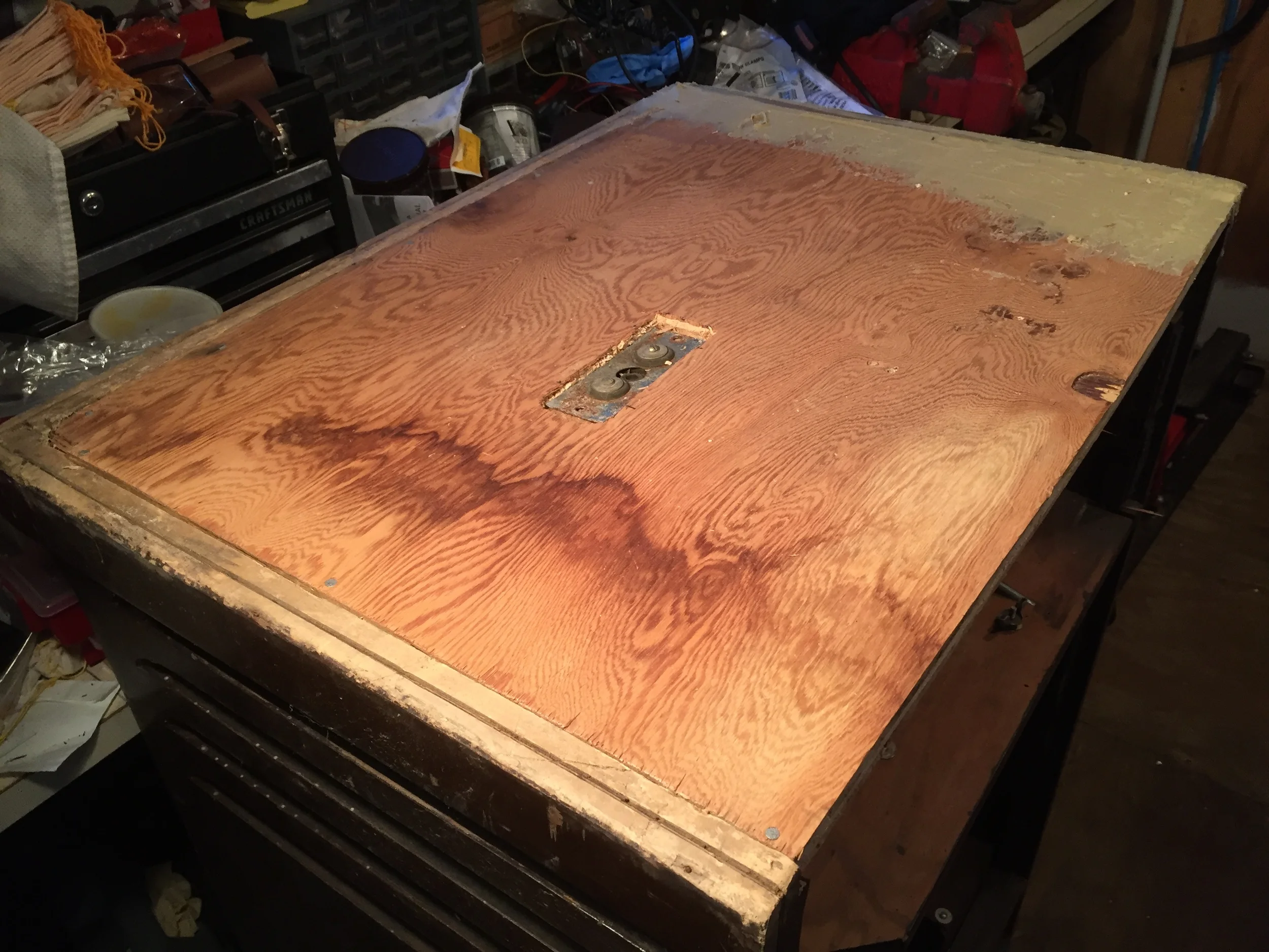 A new bottom cut and put in place.