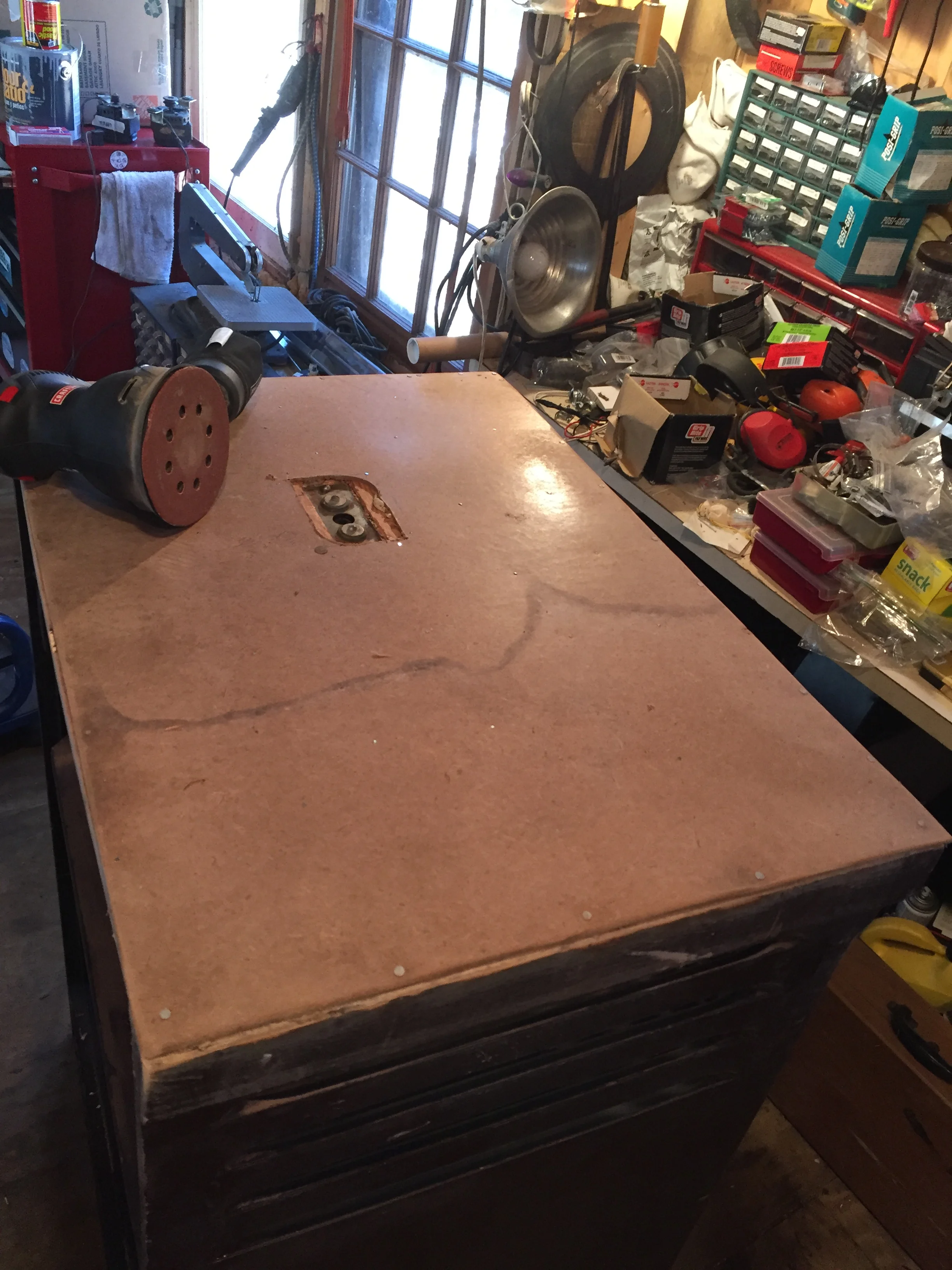 An extra layer over the new plywood.
