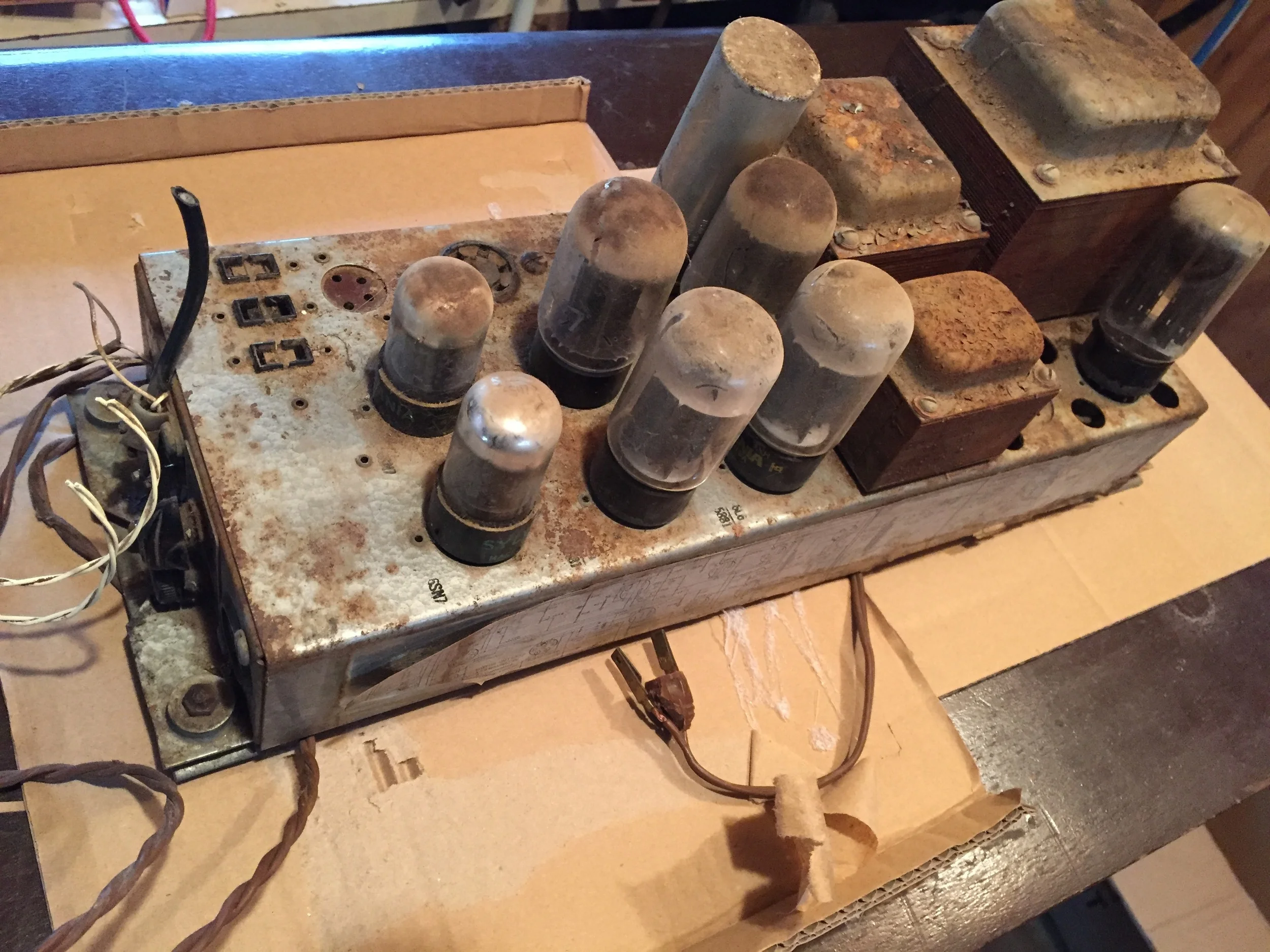 The amp needs rebuilding as well.